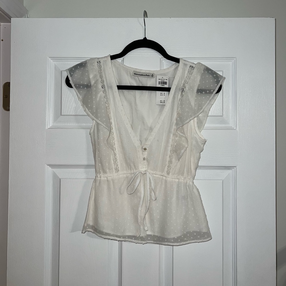 White Abercrombie Top